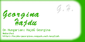 georgina hajdu business card