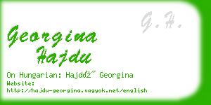 georgina hajdu business card